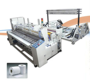 품질  Automatic Band Saw Cutting Toilet Roll Cutter 80 Cuts / Min Speed 공장