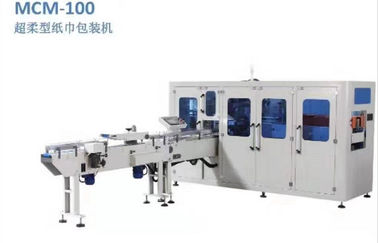 품질  Soft Facial Tissue Thin Packing Machine High Speed 70-80 Packs / Min 공장