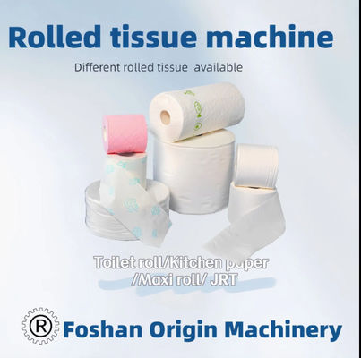 Toilet Roll Paper / Kitchen Towel Automatic Band Saw Cutting Machine With Grinding Wheel