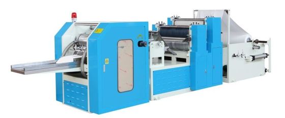 High Efficient fully Automatic 1/8 Folded Dinner Napkin Folding Machine by vacuum pump