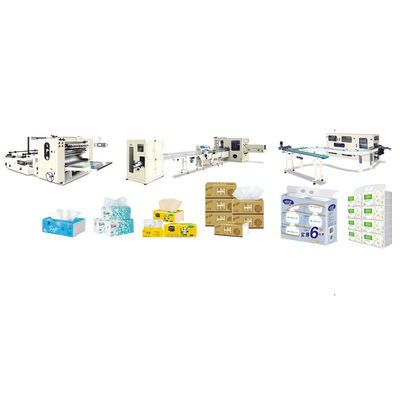 V 접는 얼굴 조직 생산 기계 28-32GSM*1ply 대장형 롤