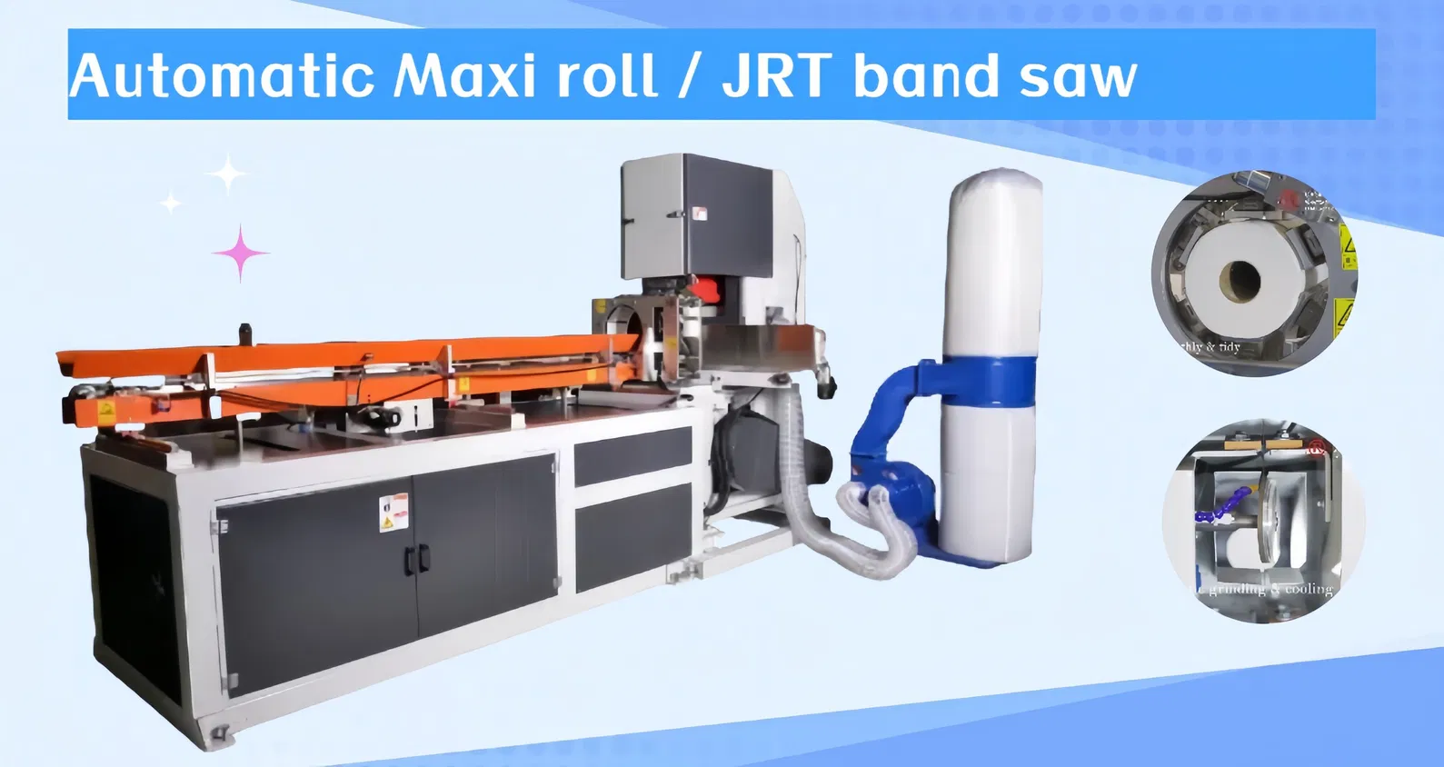 Maxi 롤 밴드쏘 JRT / HRT 산업용 롤 절단기 커터 0